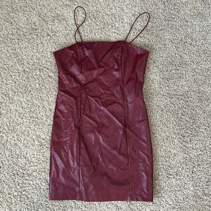 leather dress